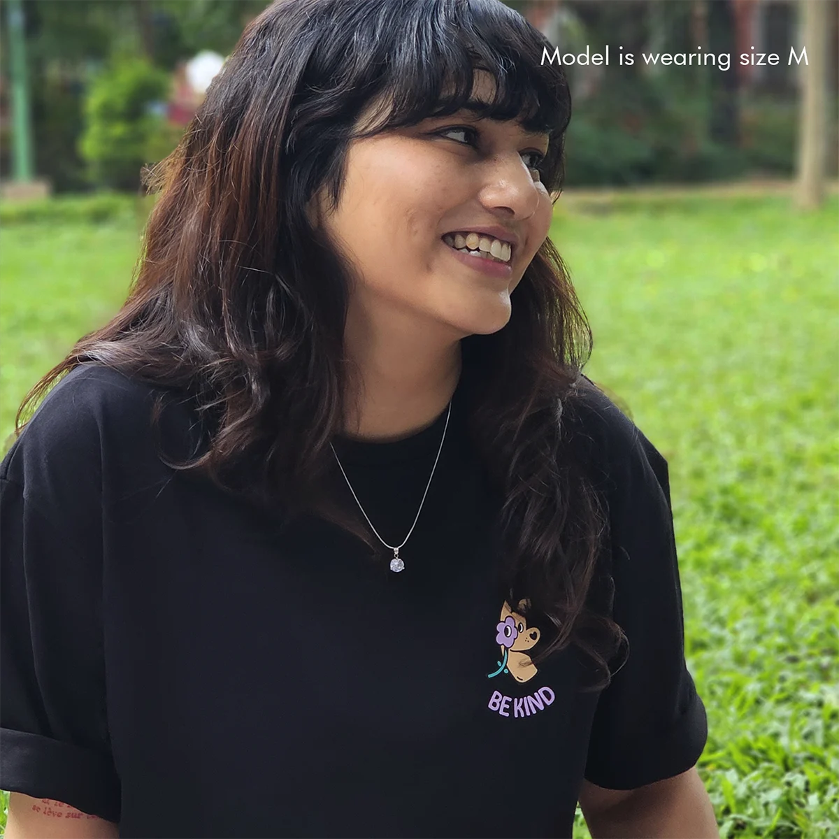 Be Kind To All Kind - Black, Oversized Tshirt, 220GSM