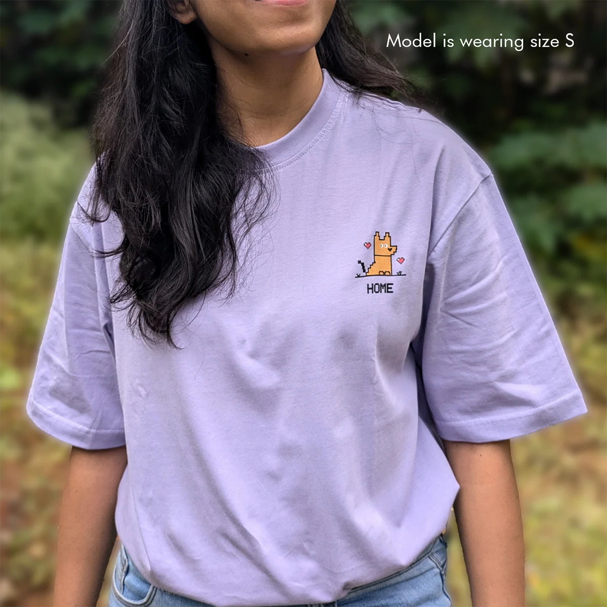 Home - Lavender, Oversized Tshirt, 180GSM