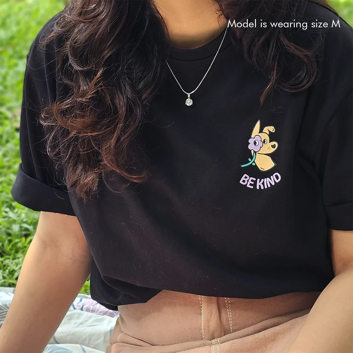 Be Kind To All Kind - Black, Oversized Tshirt, 220GSM