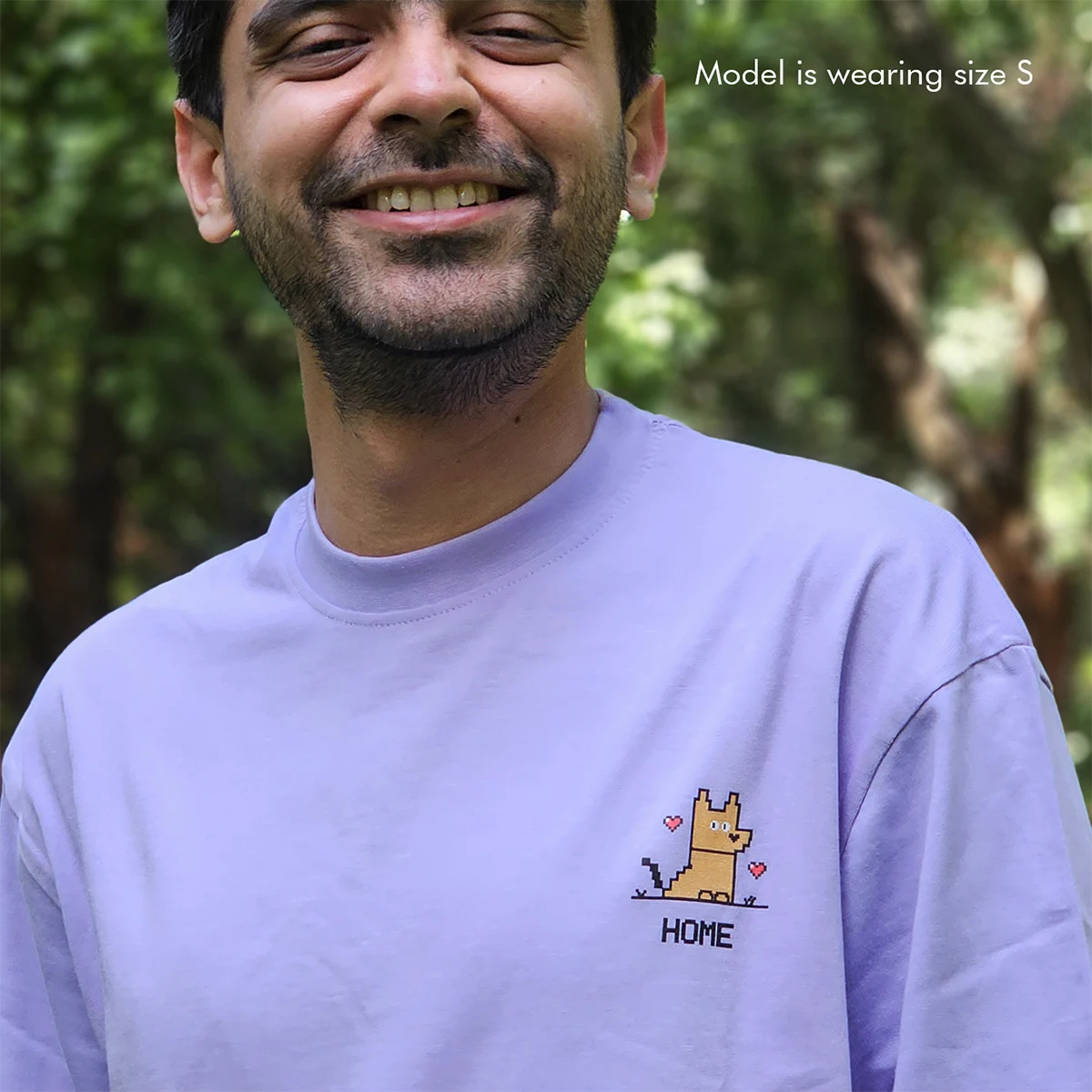 Home - Lavender, Oversized Tshirt, 180GSM
