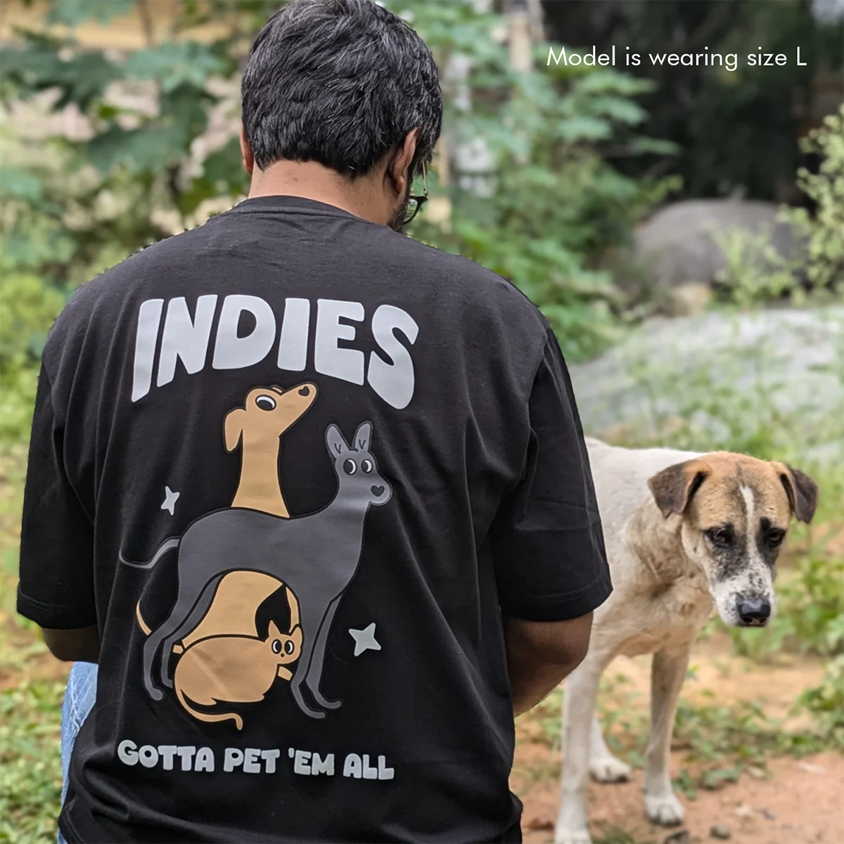 Gotta Pet'em All - Black, Oversized Tshirt, 220 GSM