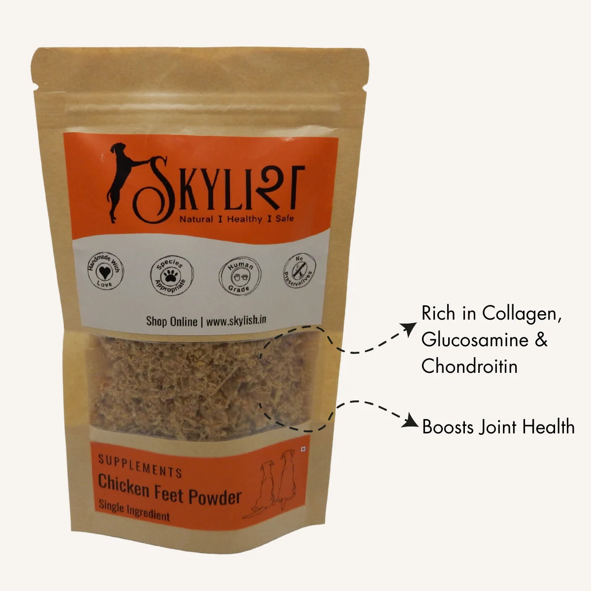 Chicken Feet Powder for Dogs, 50 gm – thePack Store