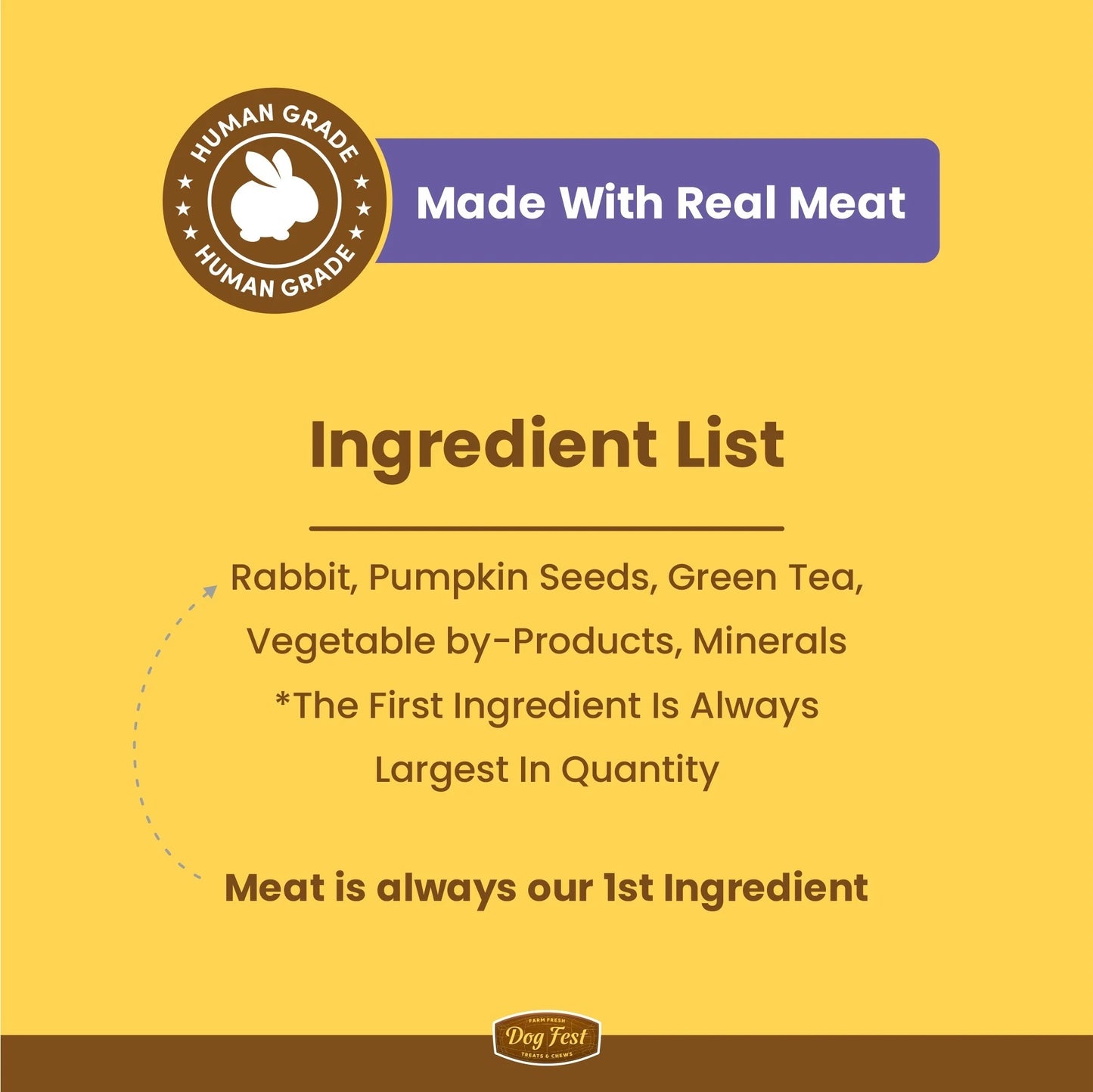 Dog Training Treats - Rabbit & Pumpkin Seeds, Dog Fest