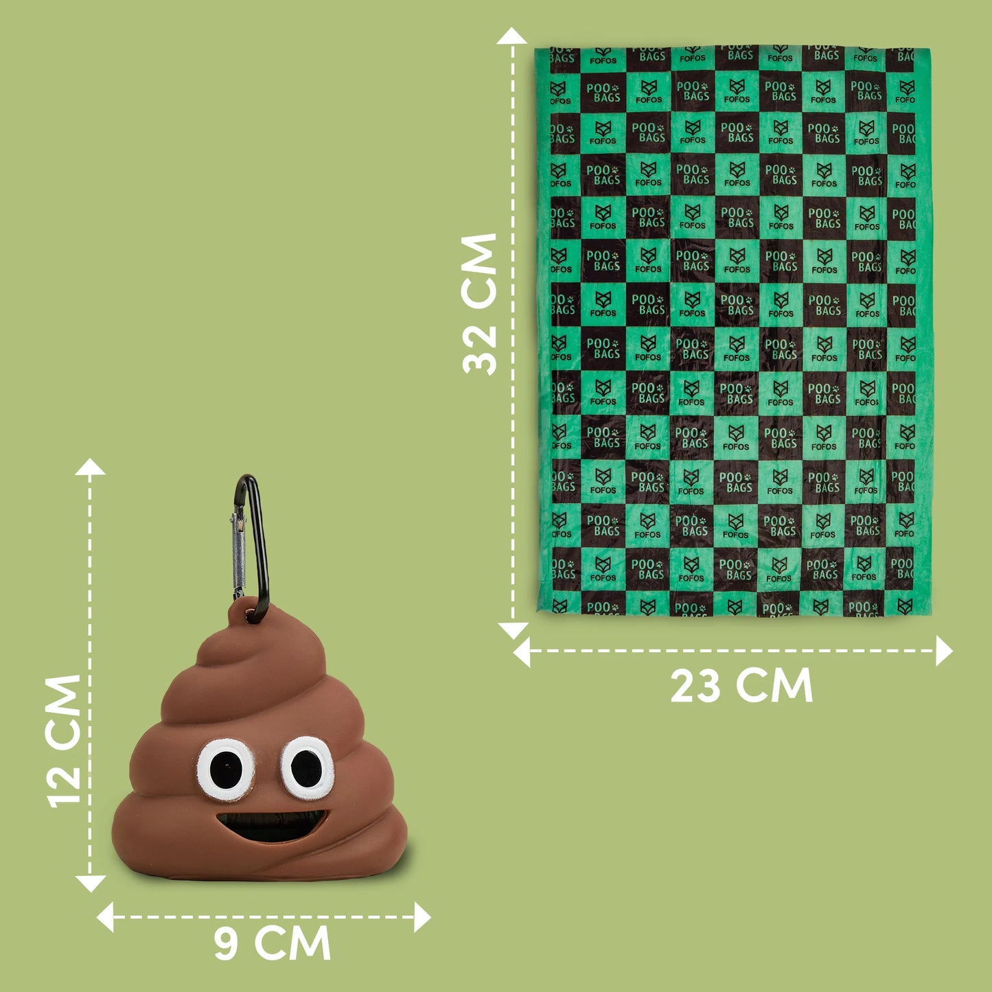 Dog Poop Bag Dispenser & Poop Bags, FOFOS