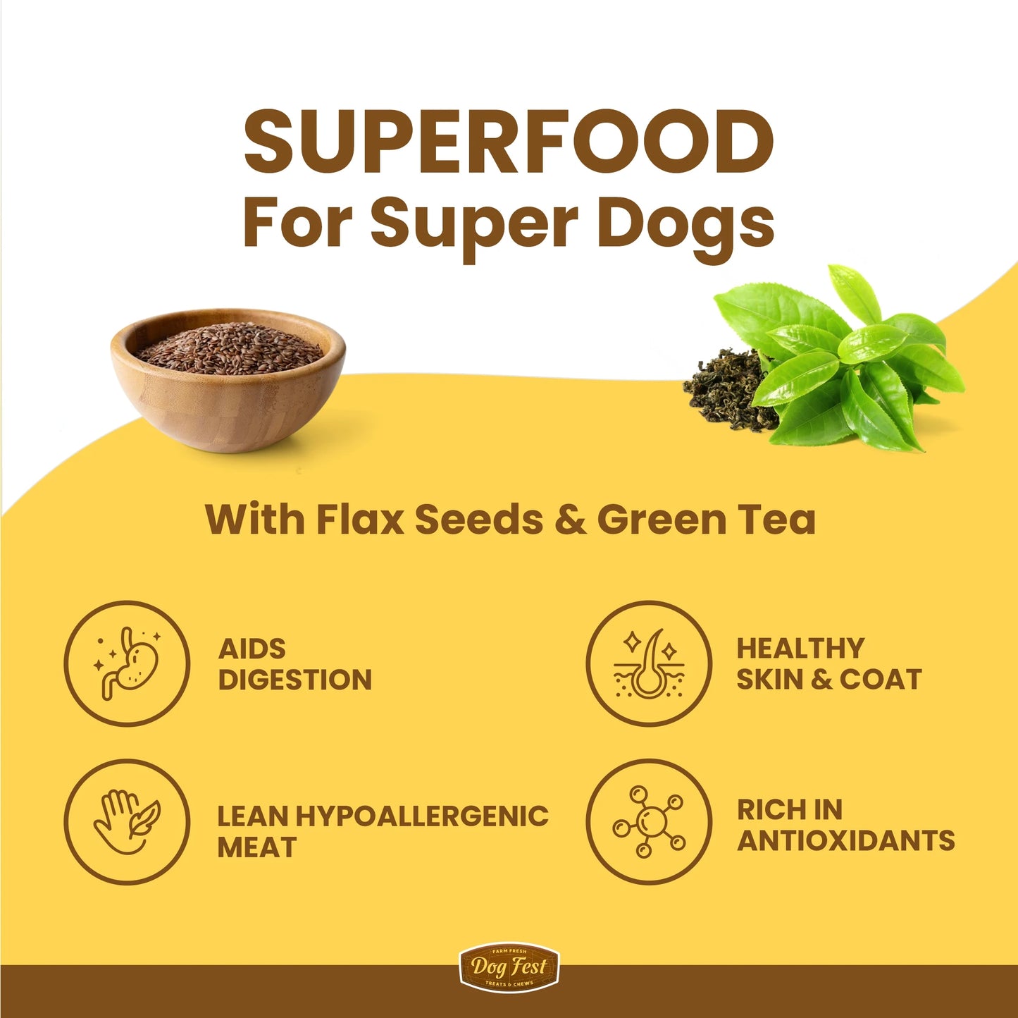 Dog Training Treats - Turkey & Flax Seed, Dog Fest