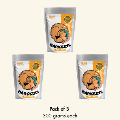Fish & Rice Meal for Dogs, Barkkins