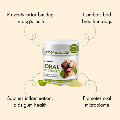 Dental Probiotics & Prebiotics for Dogs, 100 g
