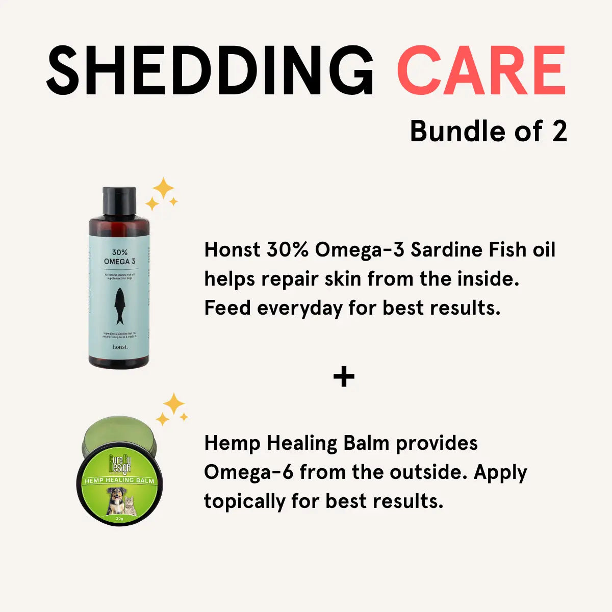 Honst Omega-3 Sardine Fish Oil + Hemp Balm, Cure By Design