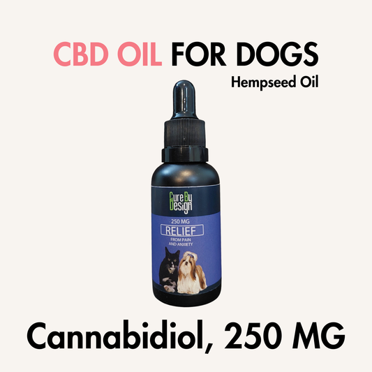CBD Oil for Dogs 250 MG, 30 ml (Hemp base)