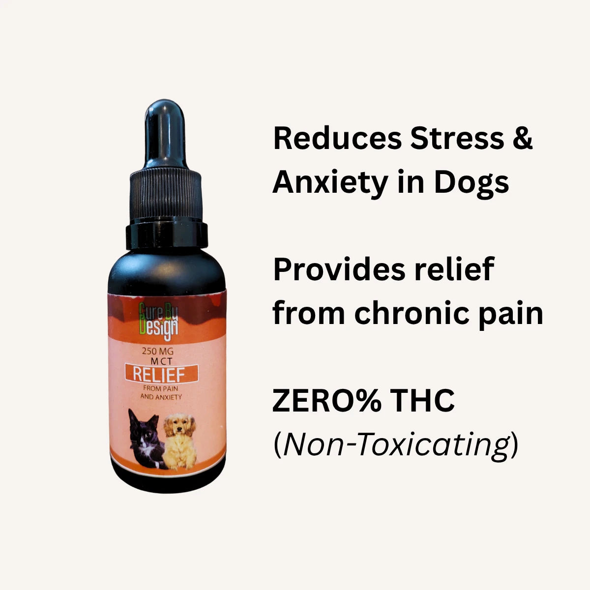 CBD Oil for Dogs 250 MG, 30 ml (MCT base)