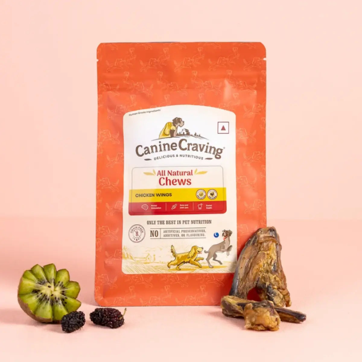 Canine Craving Dehydrated Chicken Wings for dogs, 70 g pack