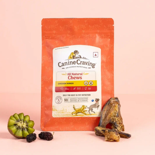 Canine Craving Dehydrated Chicken Wings for dogs, 70 g pack