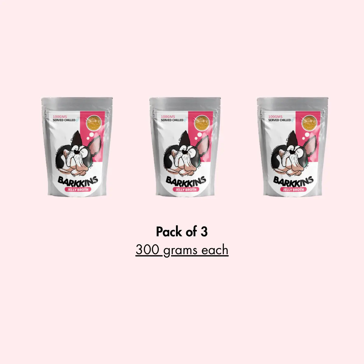 Jelly Chicken Broth for Dogs, Barkkins