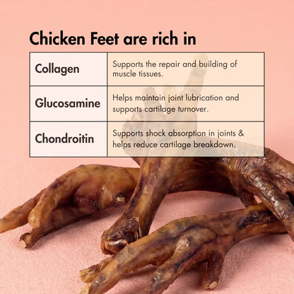 Dehydrated Chicken Feet for Dogs, 10 pieces