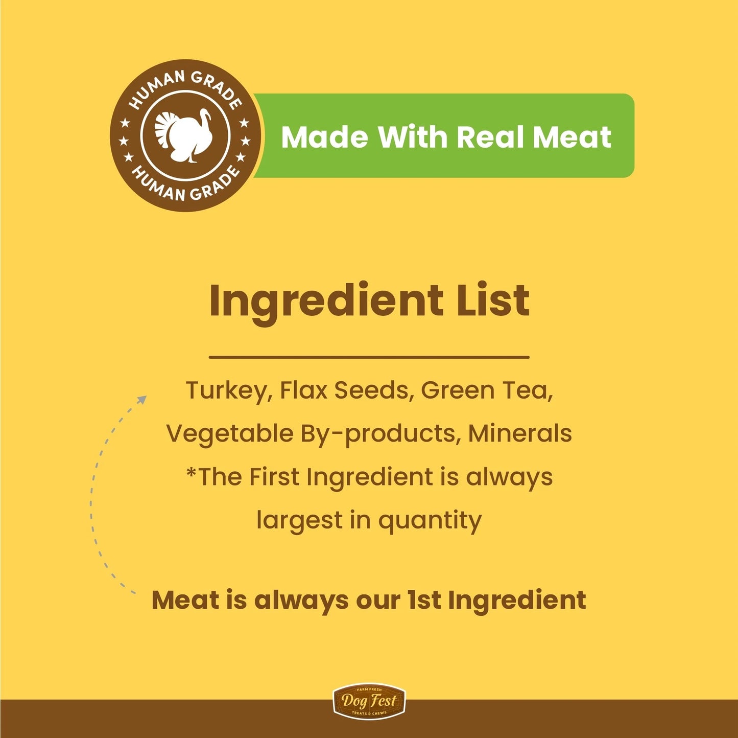 Dog Training Treats - Turkey & Flax Seed, Dog Fest