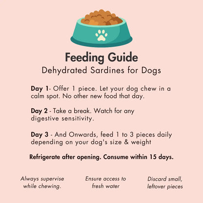 Dehydrated Sardines for Dogs, 70 gm