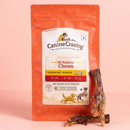 Dehydrated Chicken Feet for Dogs, 10 pieces
