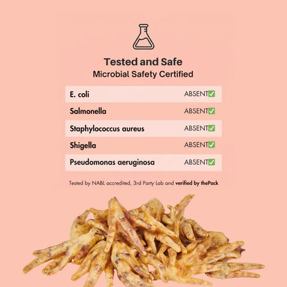Dehydrated Chicken Feet for Dogs, 10 pieces