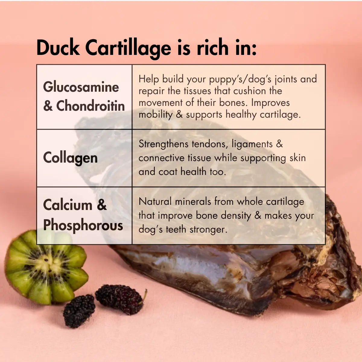 Dehydrated Duck Cartillage for Dogs, 1 Piece by Canine Craving