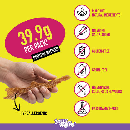 Key benefits of Jolly Pawps duck sliced jerky for dogs
