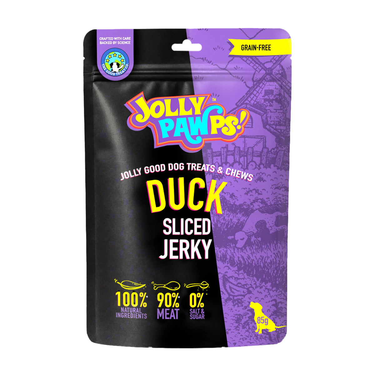 Jolly Pawps Duck Sliced Jerky for dogs, 85 g pack