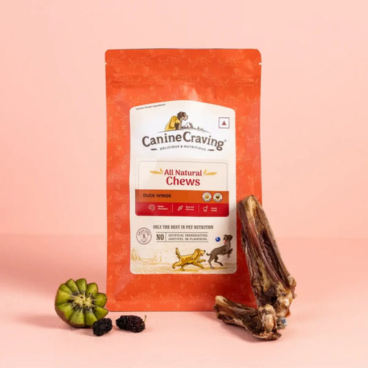 Canine Craving Dehydrated Duck Wings for dogs, 2-piece pack