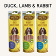 Duck, Lamb & Rabbit Meat Sticks for Dogs, 45 gm x 3