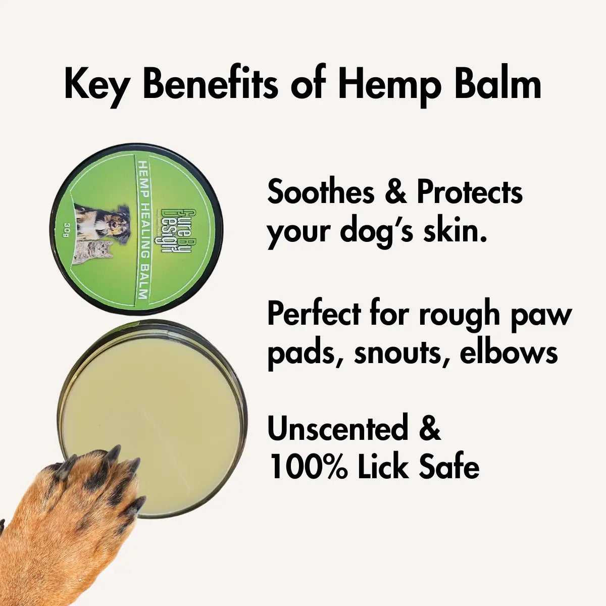 Hemp Healing Balm, 30g (Unscented)