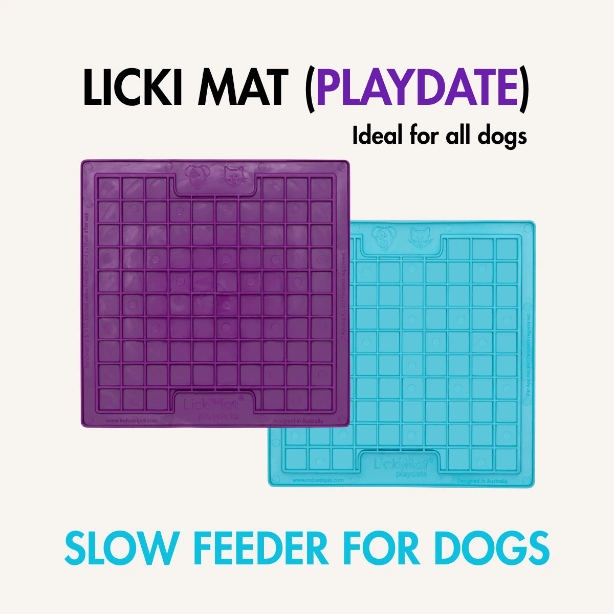 Licki Mat Playdate, Slow Feeder for Dogs