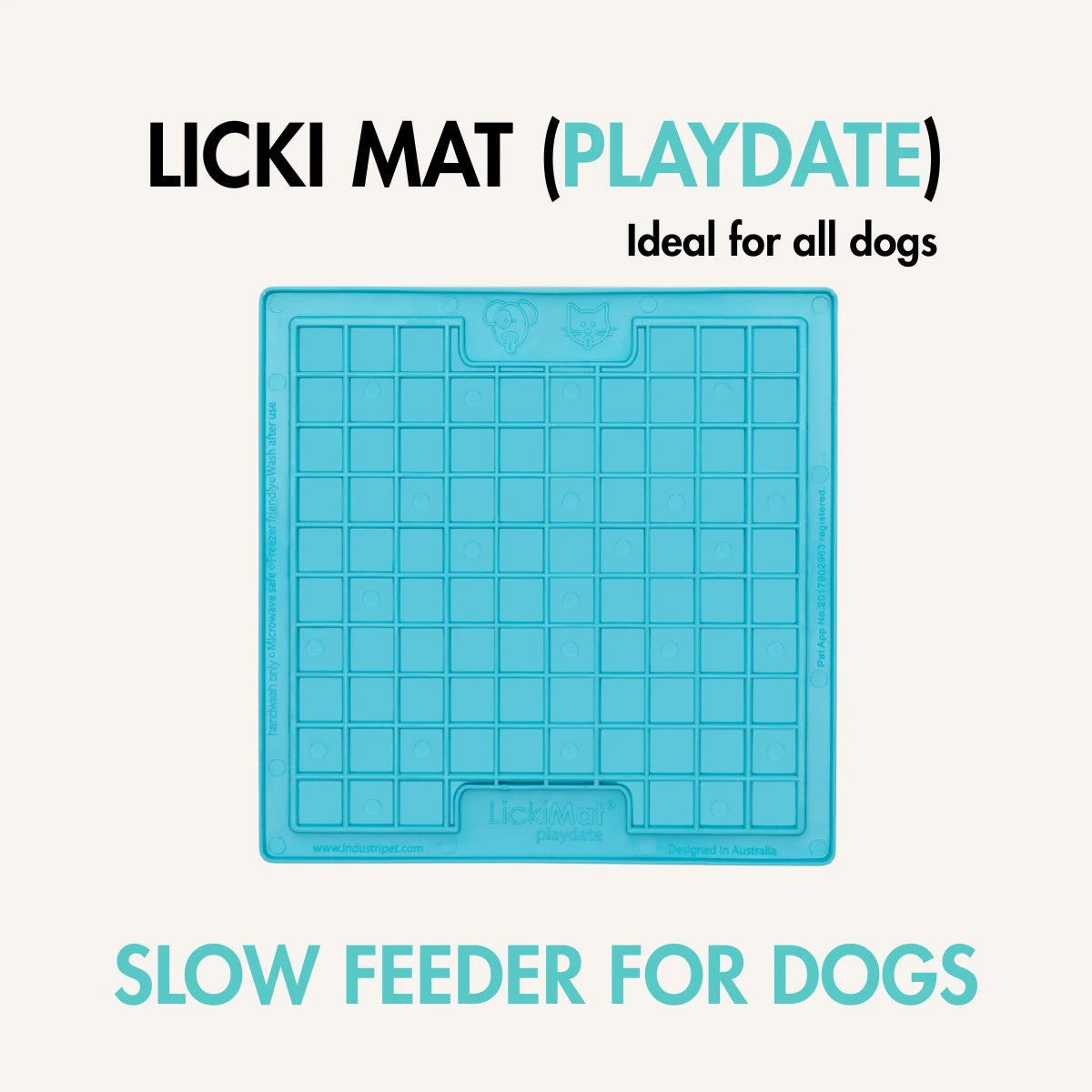 Licki Mat Playdate, Slow Feeder for Dogs