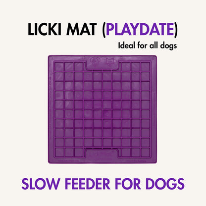 Licki Mat Playdate, Slow Feeder for Dogs