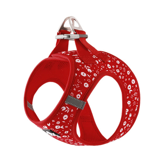 Step In Harness for Small Dogs - Poinsettia Red, Truelove