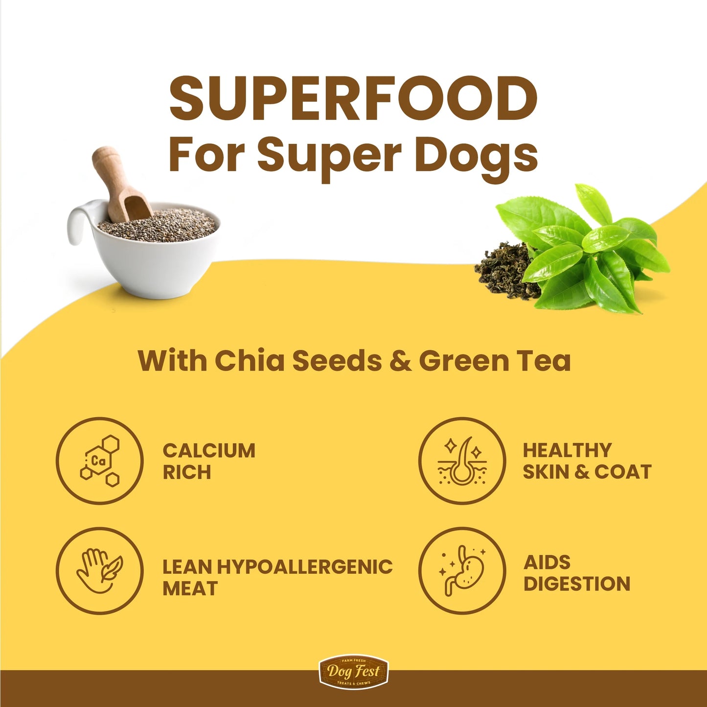 Dog Training treats - Quail & Chia seeds, Dog Fest
