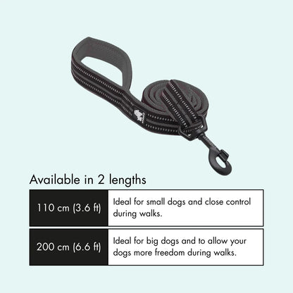 Padded Dog Leash - Black, Truelove
