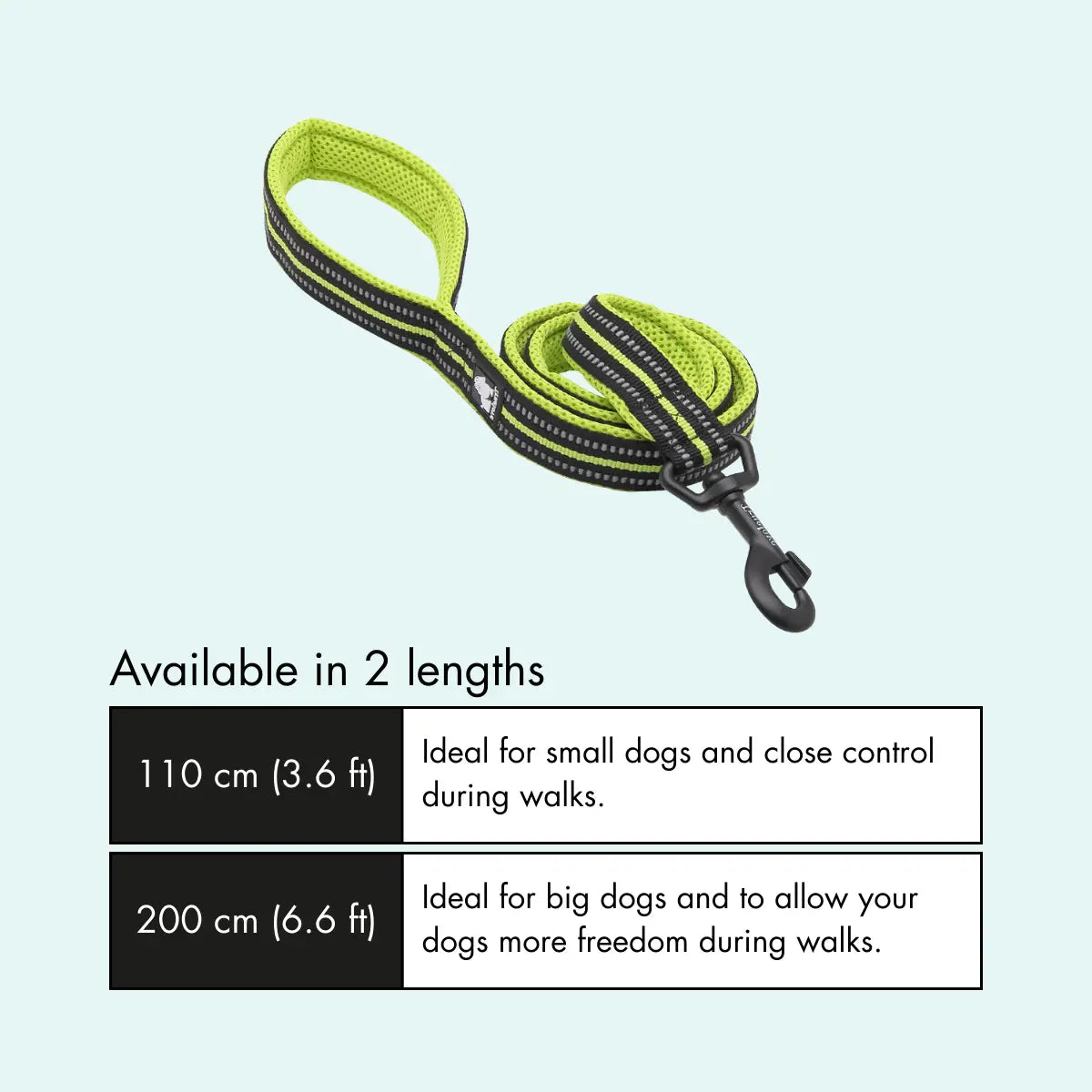 Padded Dog Leash - Yellow, Truelove