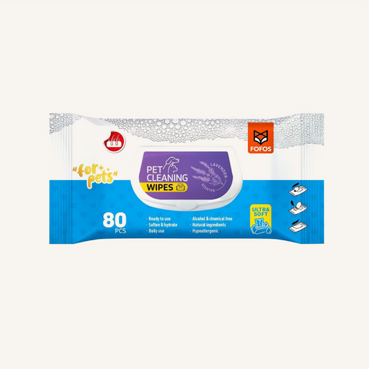 Wet Wipes for Dogs (Lavender-scented), FOFOS