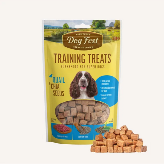 Dog Training treats - Quail & Chia seeds, Dog Fest