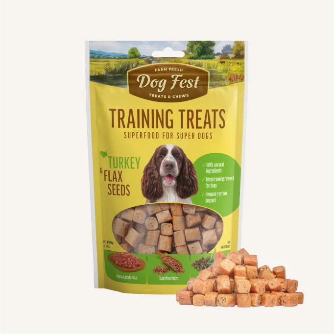 Dog Training Treats - Turkey & Flax Seed, Dog Fest