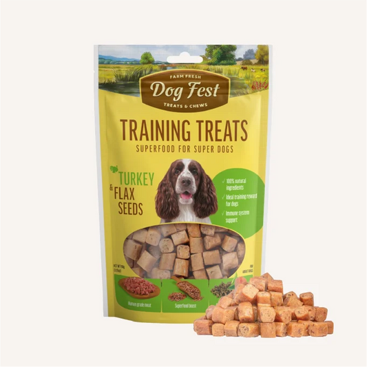 Dog Training Treats - Turkey & Flax Seed, Dog Fest